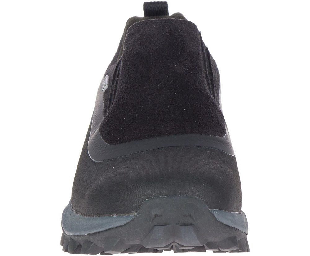 Merrell Slip Ons Black - Thermo Snowdrift Moc Shell Waterproof - Womens 76BSKVMRE